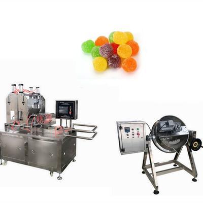 3kw Blauwe bessen Oranje watermeloen Gummy Machine voor Jelly Candy maken State-of-the-art