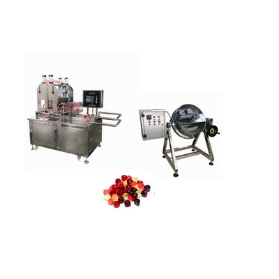 3kw Blauwe bessen Oranje watermeloen Gummy Machine voor Jelly Candy maken State-of-the-art
