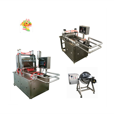 500kgs Ananas Cherry Soft Candy Maker Gummy Candy Machines 1900*900*1620mm