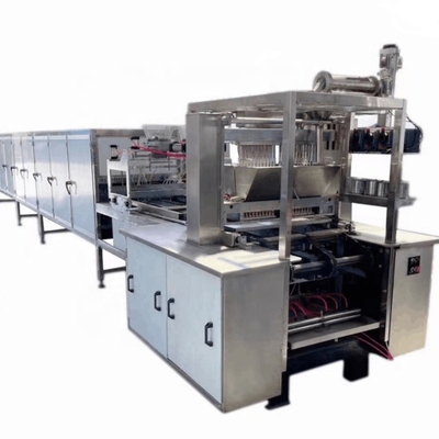 Depositatie van een automatische snoepmachine voor de productie van gele lollypop gummy snoep
