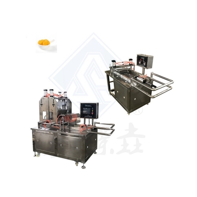 Roestvrij staal 1900*900*1620mm Gespleten Gummies Depositing Machine voor Gummy Candy Making