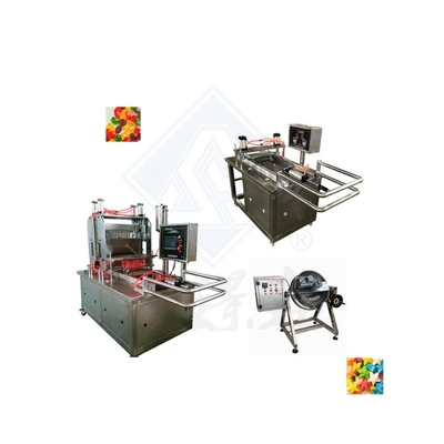 Roestvrij staal Hartbonen Gummy Candy Depositing Machine Pektine Candy Productielijn