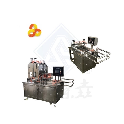 20-50 kg/uur Soorted Soft Candy Depositing Machine voor de industriële productie van jelly candy