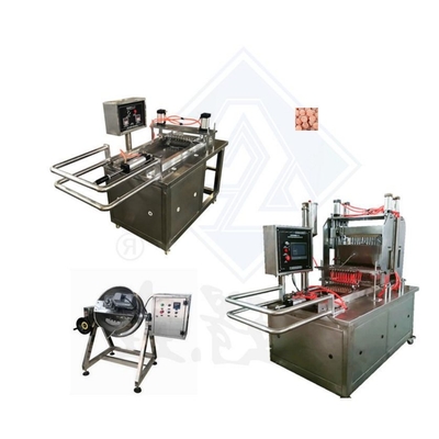 50 kg/h Gummy Candy Depositing Machine van roestvrij staal voor de detailhandel
