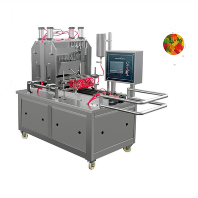 50kgs Double Colors Rings Pear Gummy Candy Depositing Machine voor pectine gebaseerde snoepjes
