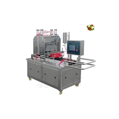 Semi-automatische zachte gele gummi snoepmachine 50 kg/uur in 1900*900*1620mm Grootte