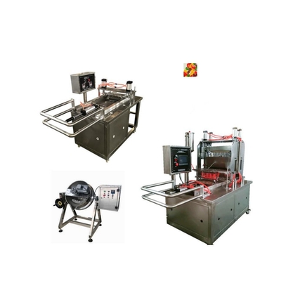 Hoge productiviteit 50 kg/uur Pectine Bear Gummy Machine Depositor Jelly Gummy Candy Maker 3kw