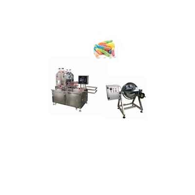 Hoge productiviteit 50 kg/uur Pectine Bear Gummy Machine Depositor Jelly Gummy Candy Maker 3kw