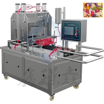 Machine voor het deponeren van harde snoepjes met een hoge productiviteit voor de productie van gummy snoepjes